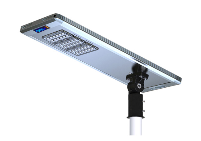 40W All in one solar led street light installation